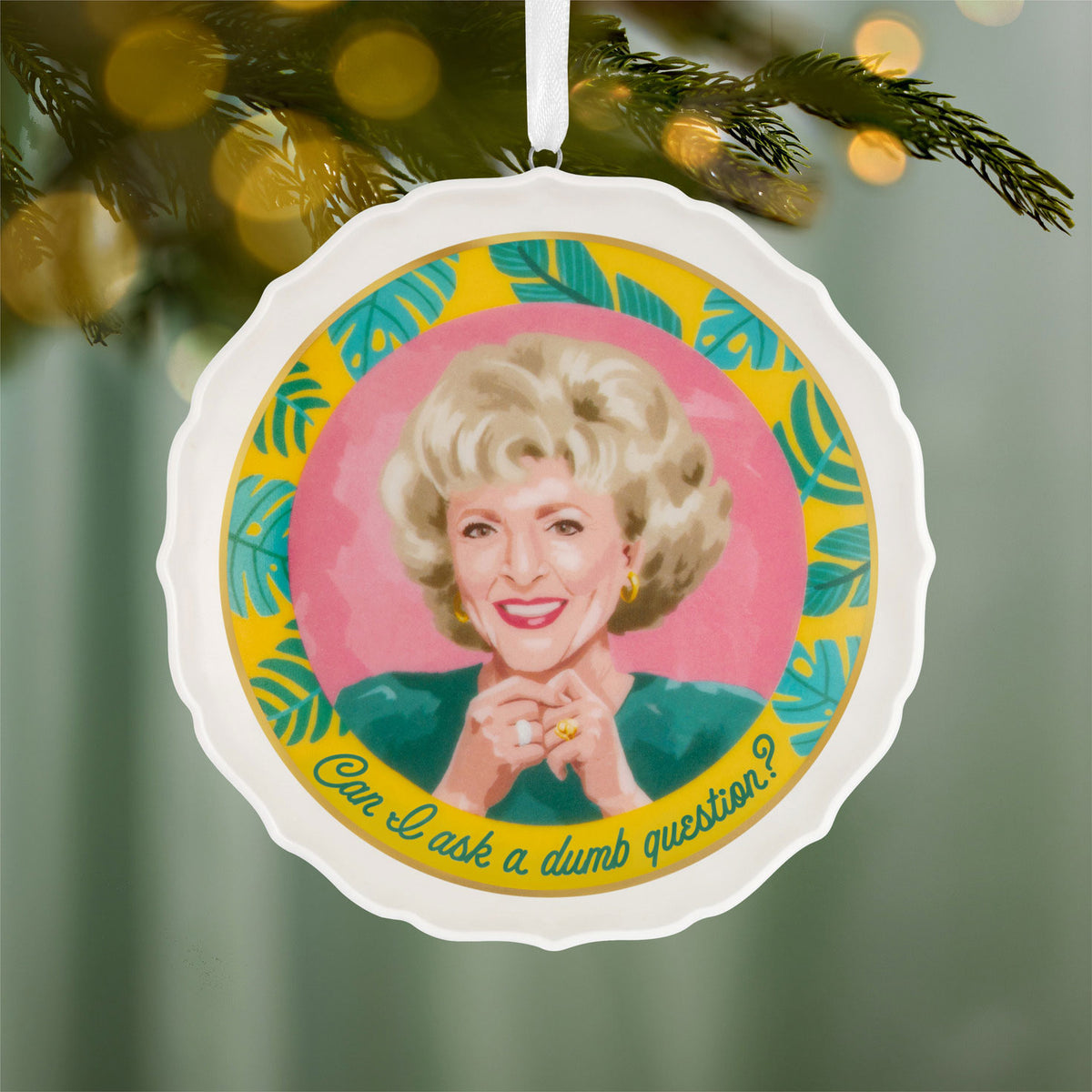 Hallmark The Golden Girls Can I Ask a Dumb Question? Porcelain Ornament