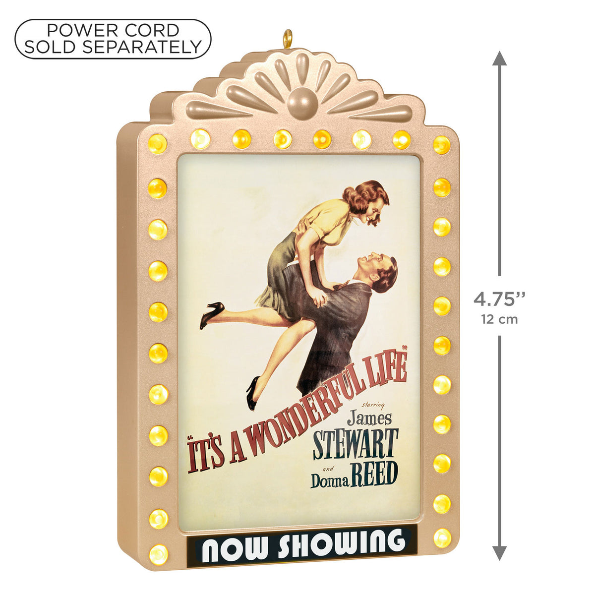 Hallmark It's a Wonderful Life 80th Anniversary Now Showing Ornament With Light