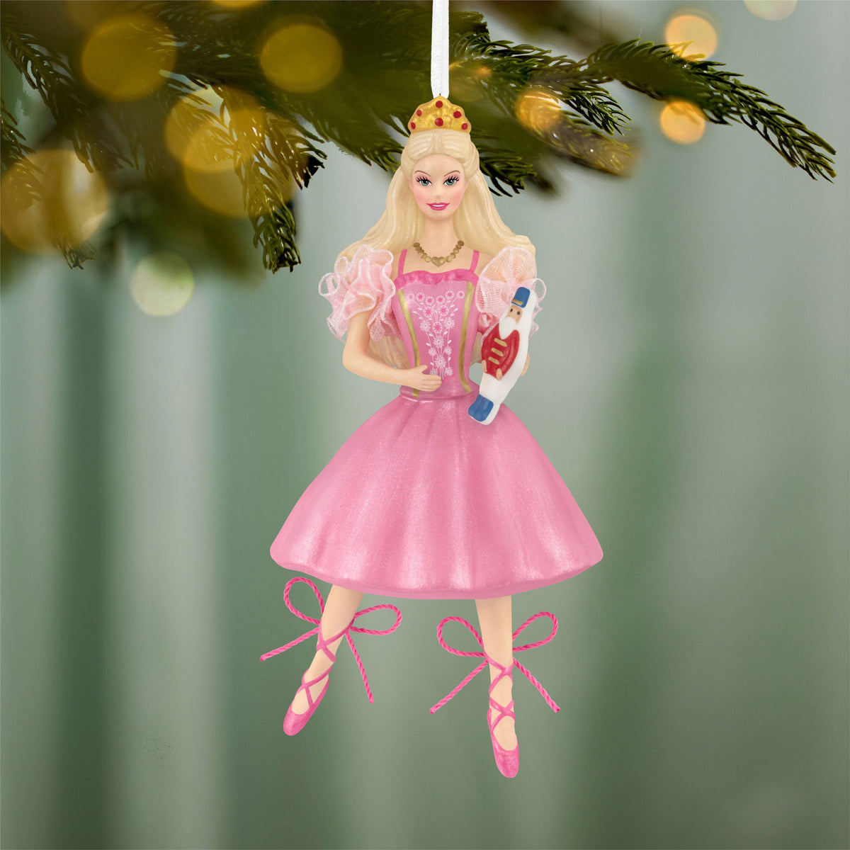 Hallmark Barbie™ in the Nutcracker™ 25th Anniversary Porcelain and Fabric Ornament