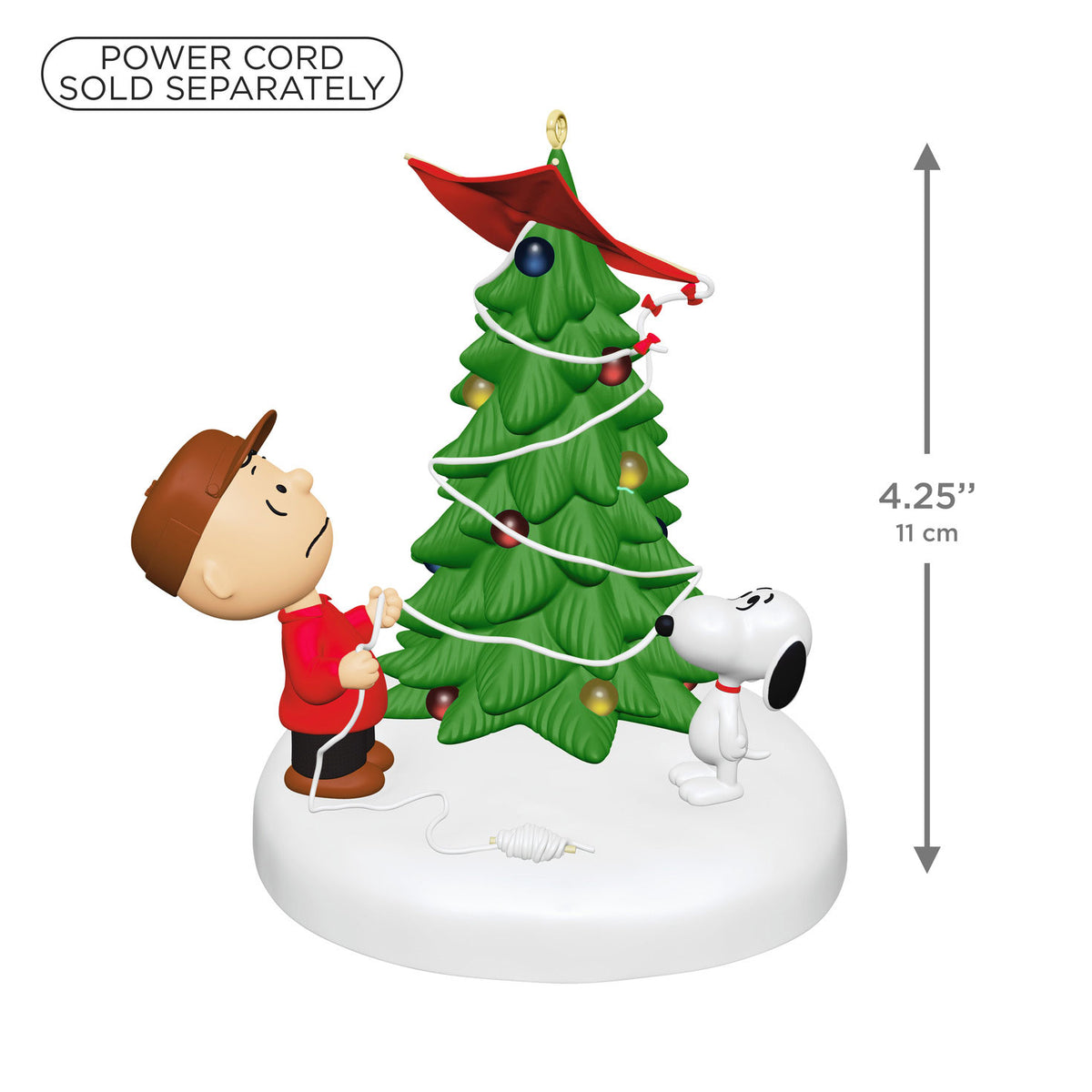 Hallmark The Peanuts® Gang The Kite-Eating Christmas Tree Ornament With Light