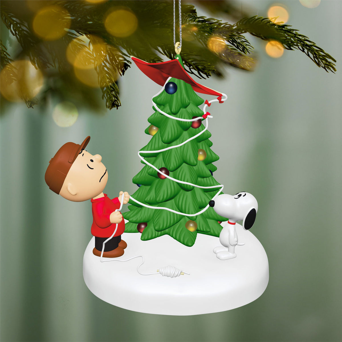 Hallmark The Peanuts® Gang The Kite-Eating Christmas Tree Ornament With Light