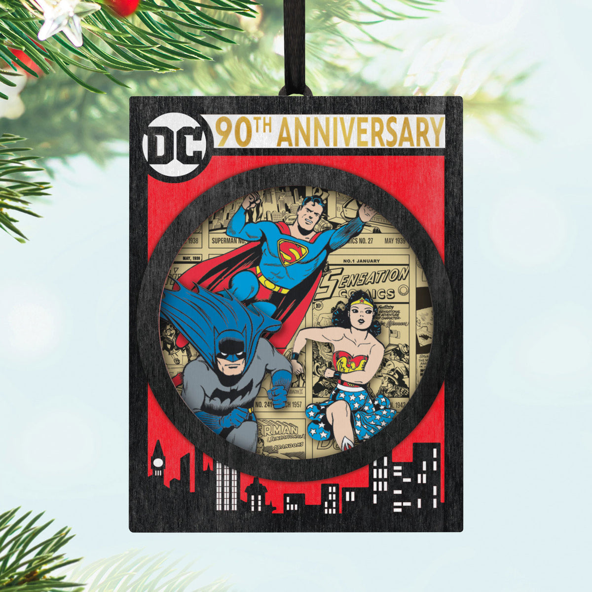 Hallmark DC Comics™ 90th Anniversary DC Through the Ages Papercraft Ornament