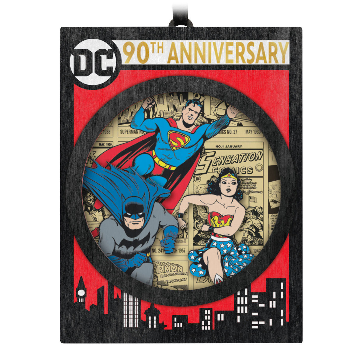 Hallmark DC Comics™ 90th Anniversary DC Through the Ages Papercraft Ornament