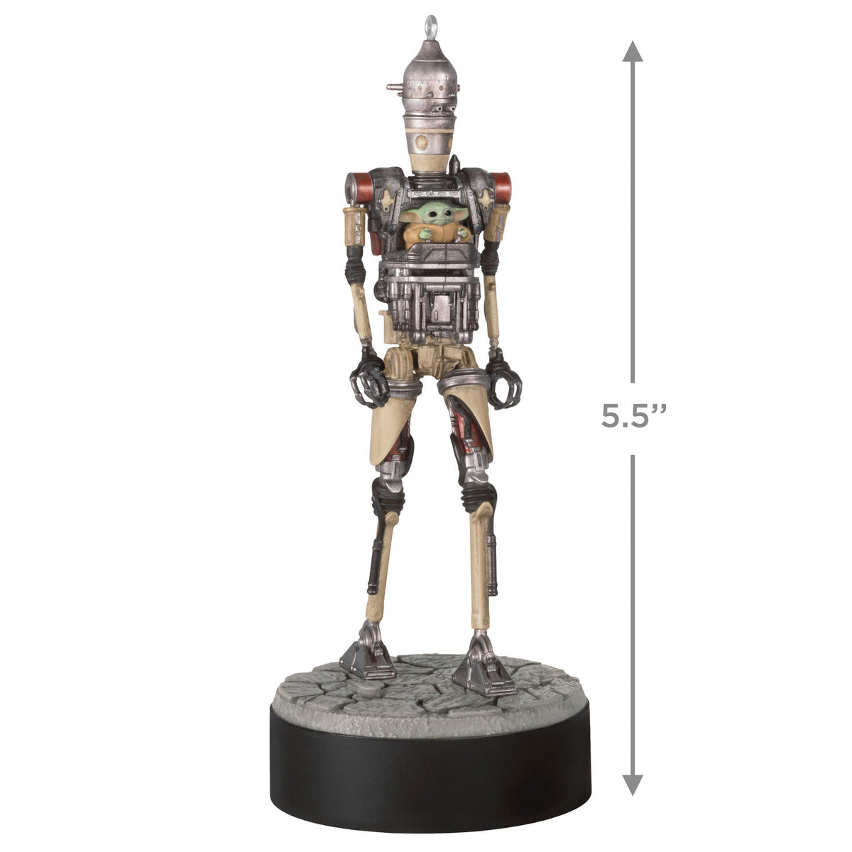 Hallmark Star Wars: The Mandalorian™ Grogu™ Operating IG-12™ Ornament With Sound