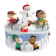 Hallmark The Peanuts® Gang Let's Go Sledding! Musical Ornament With Light and Motion