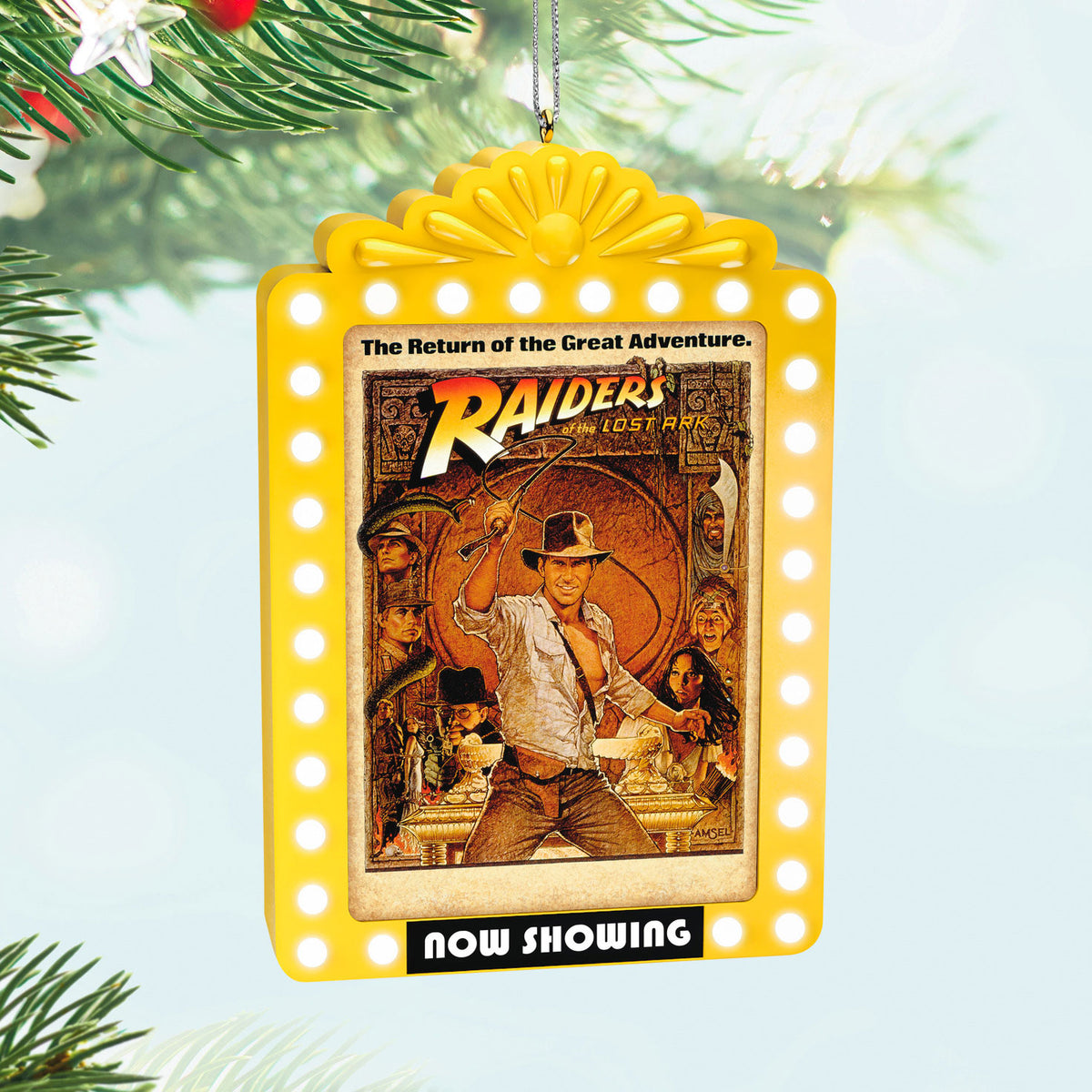Hallmark Indiana Jones™ and the Raiders of the Lost Ark™ Now Showing Ornament With Light