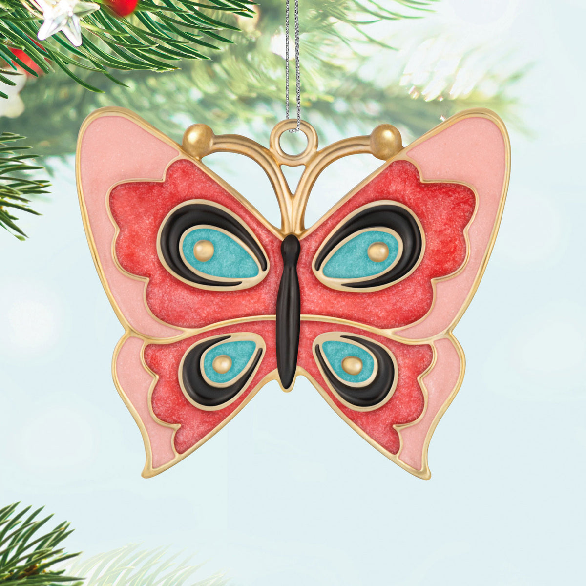 Hallmark Mini Lovely Little Butterfly Metal Ornament, 1.25''