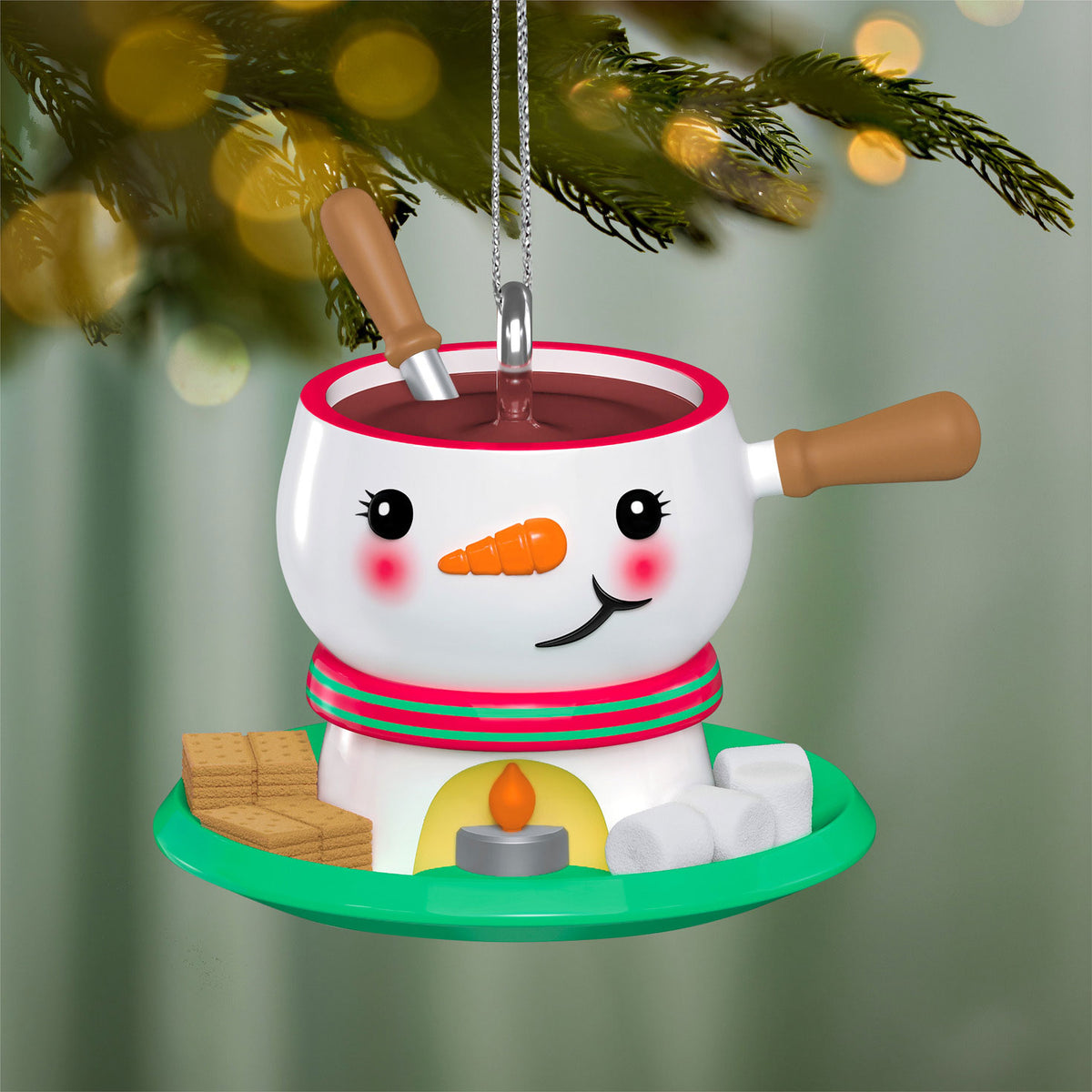 Hallmark Mini Festive Fondue Ornament, 1''