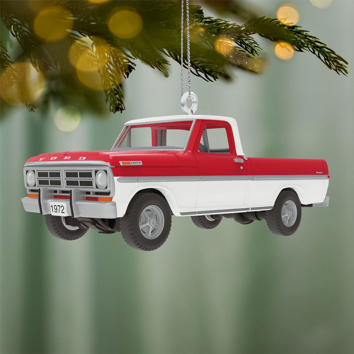 Hallmark Mini Lil' American Trucks 1972 Ford F-100 2026 Metal Ornament, 0.75''