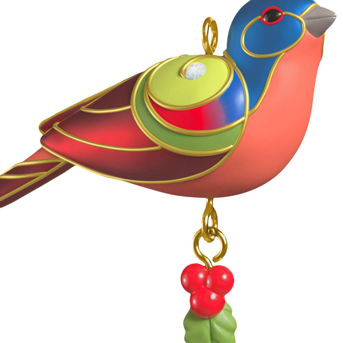 Hallmark Mini Painted Bunting Ornament, 0.75''