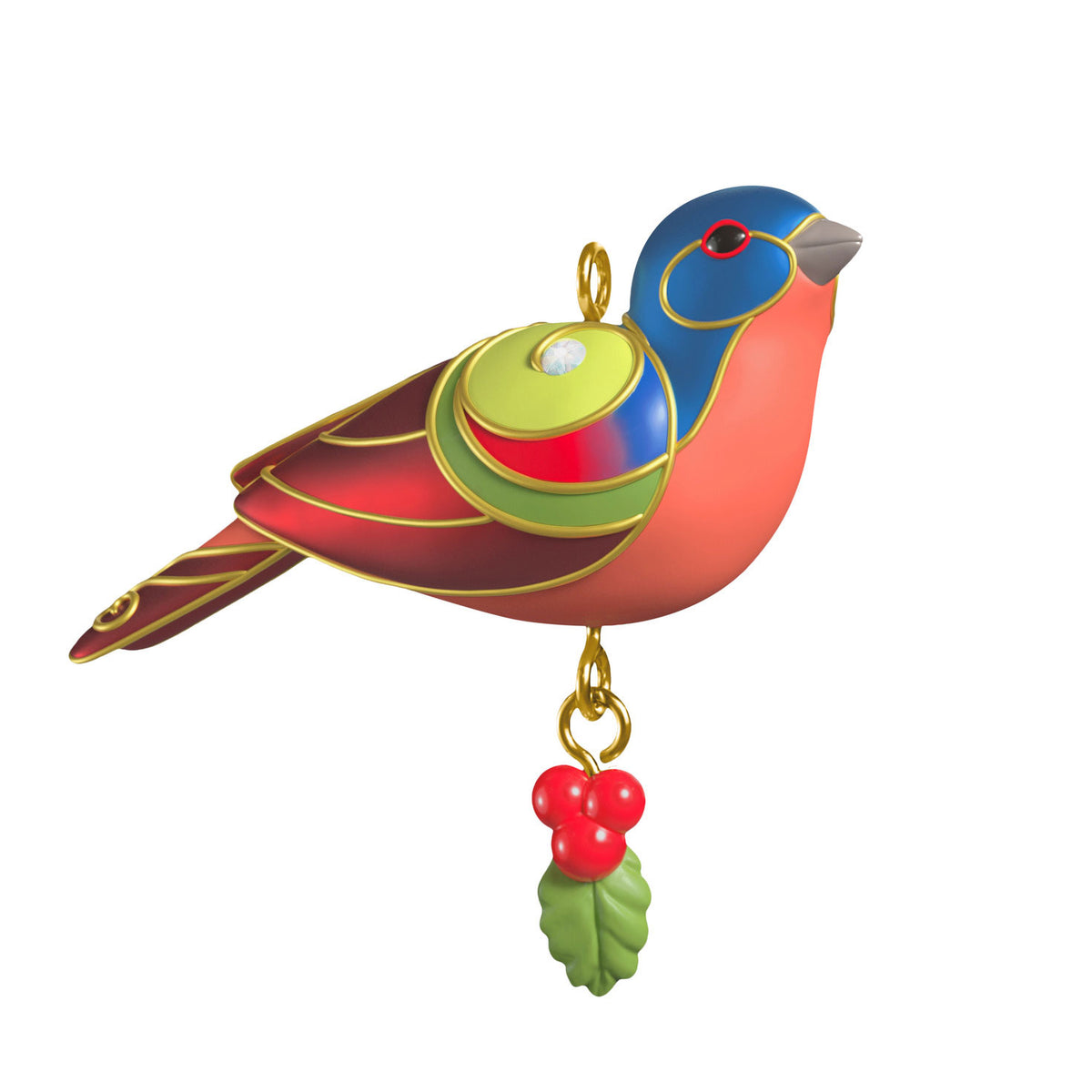 Hallmark Mini Painted Bunting Ornament, 0.75''