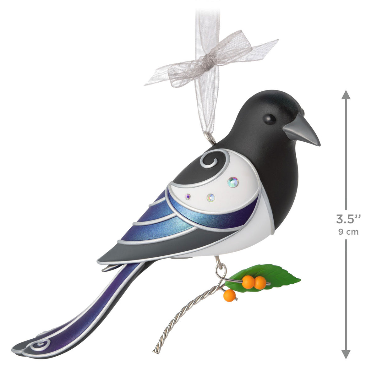 Hallmark The Beauty of Birds Black-Billed Magpie Ornament