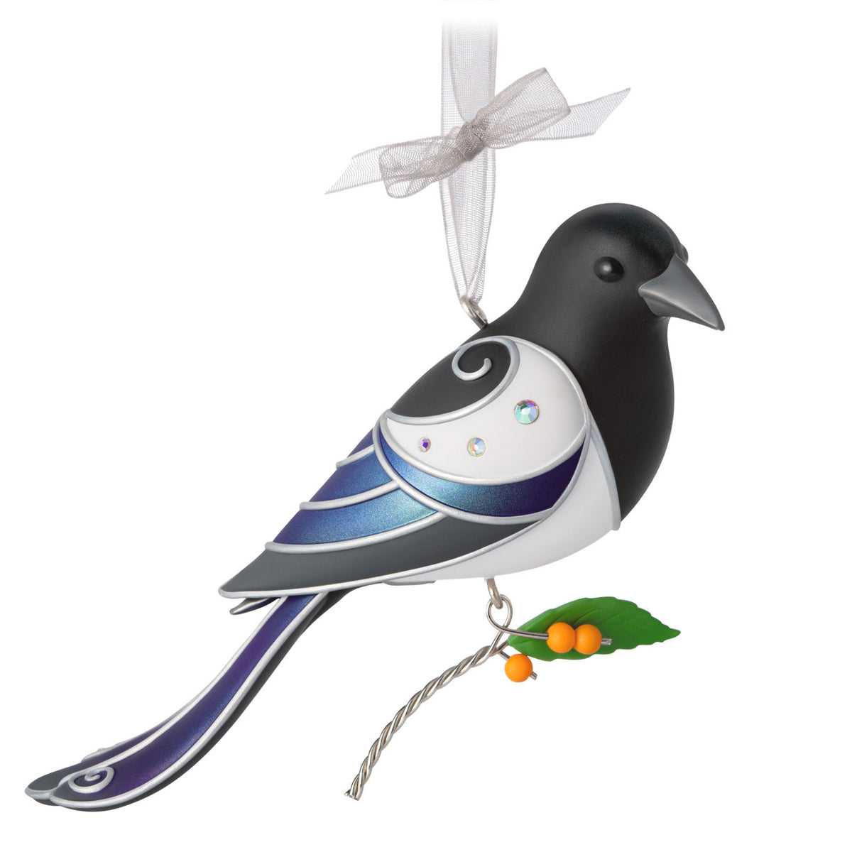 Hallmark The Beauty of Birds Black-Billed Magpie Ornament