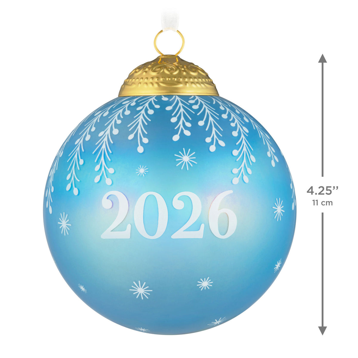 Hallmark Christmas Commemorative 2026 Ball Glass Ornament