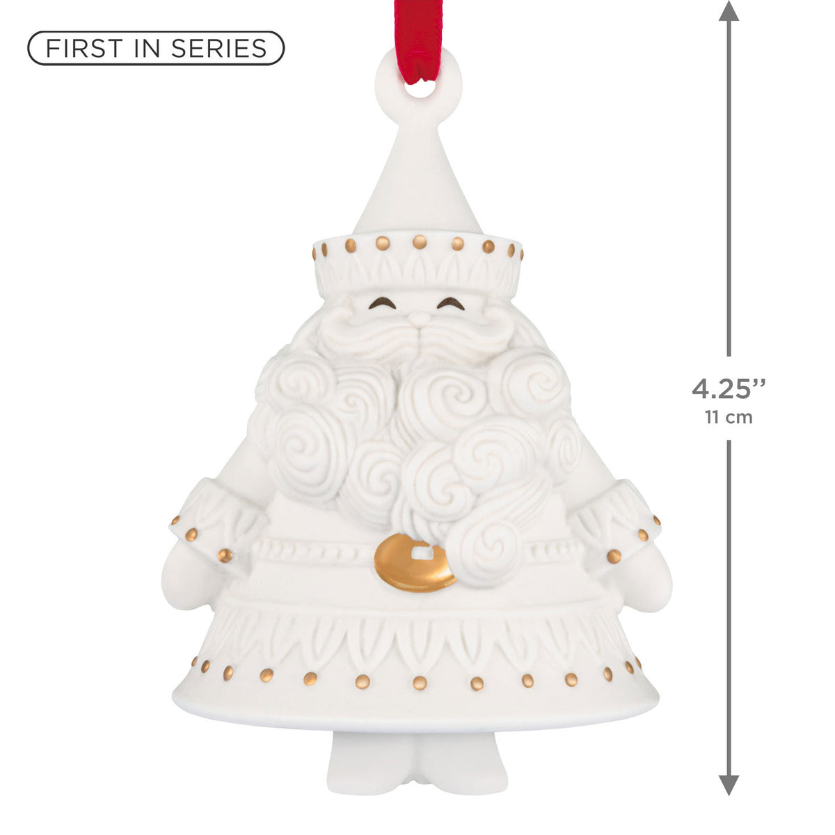 Hallmark Stunning Santas Porcelain Ornament