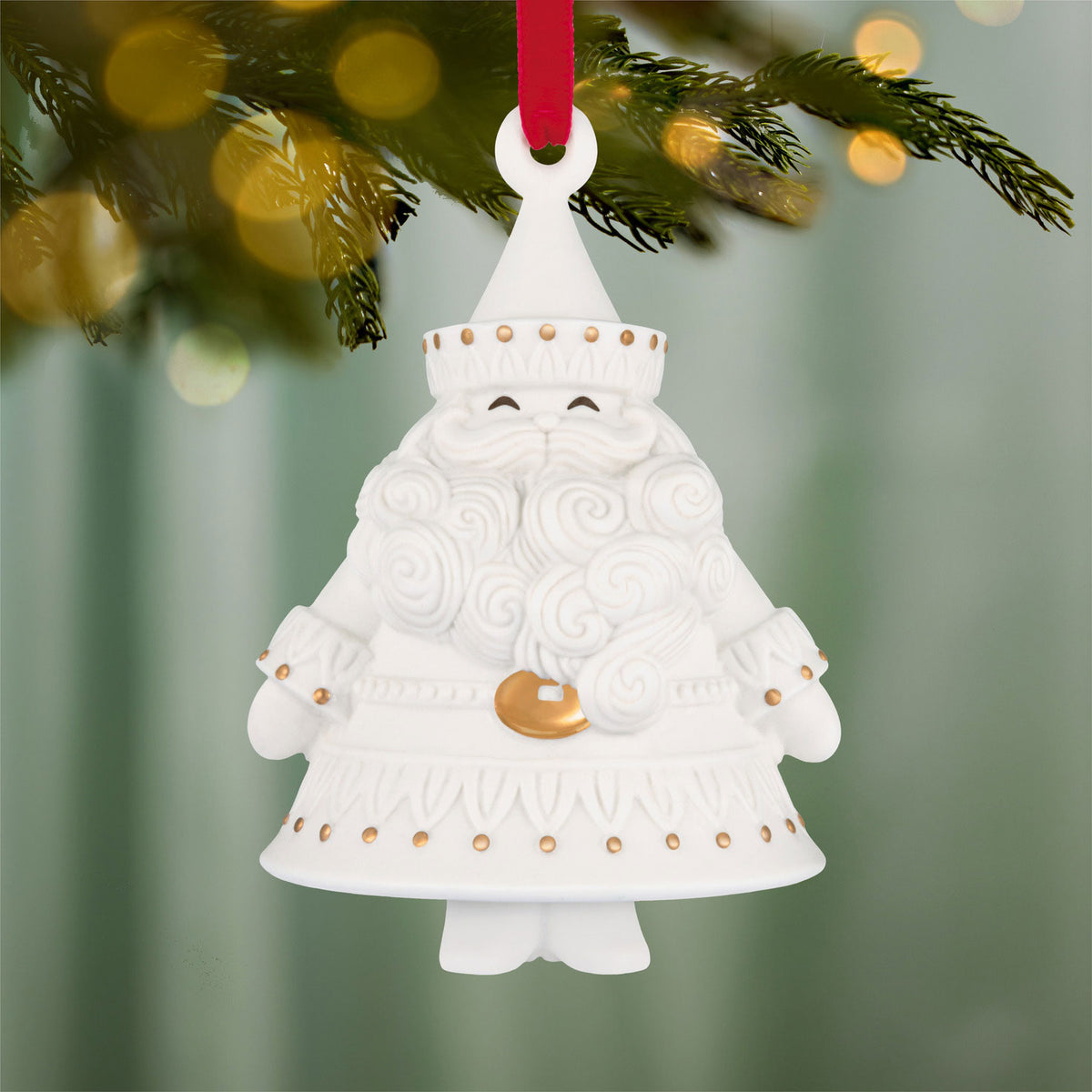 Hallmark Stunning Santas Porcelain Ornament