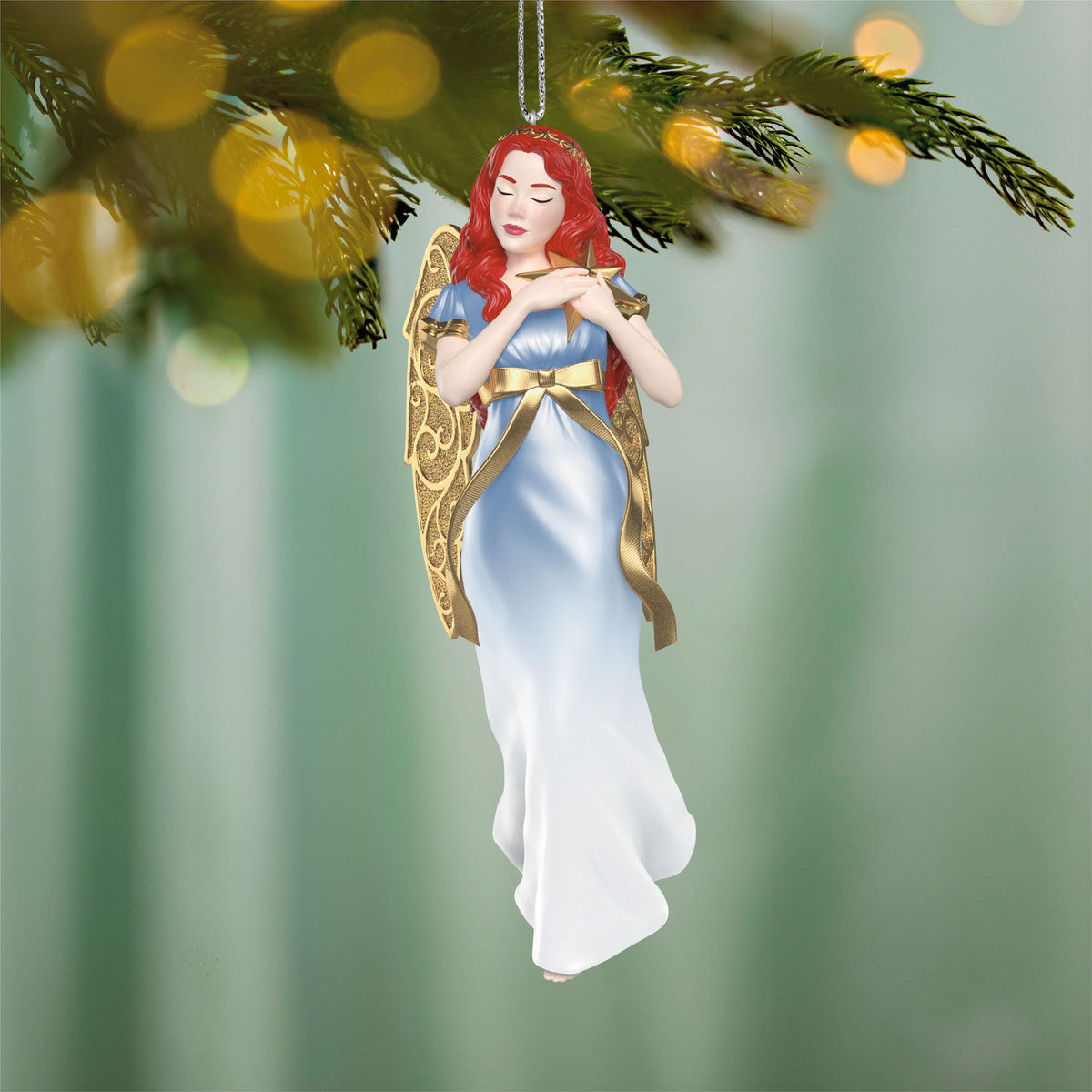 Hallmark Christmas Angels Guidance Metal Ornament