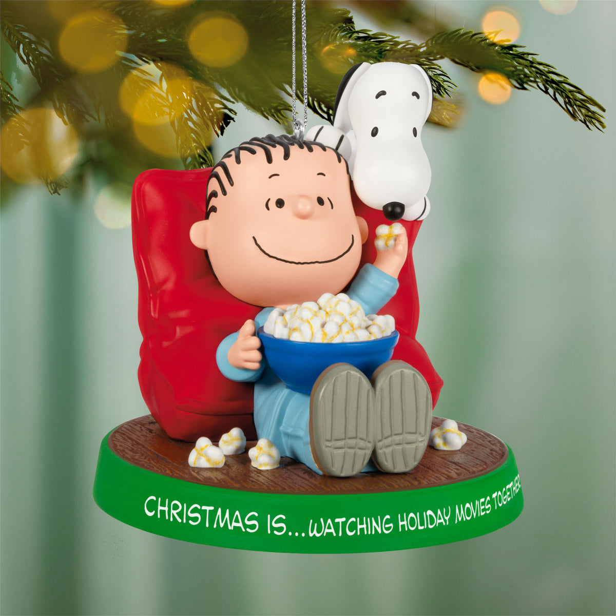 Hallmark The Peanuts® Gang Christmas Is...Watching Holiday Movies Together Ornament