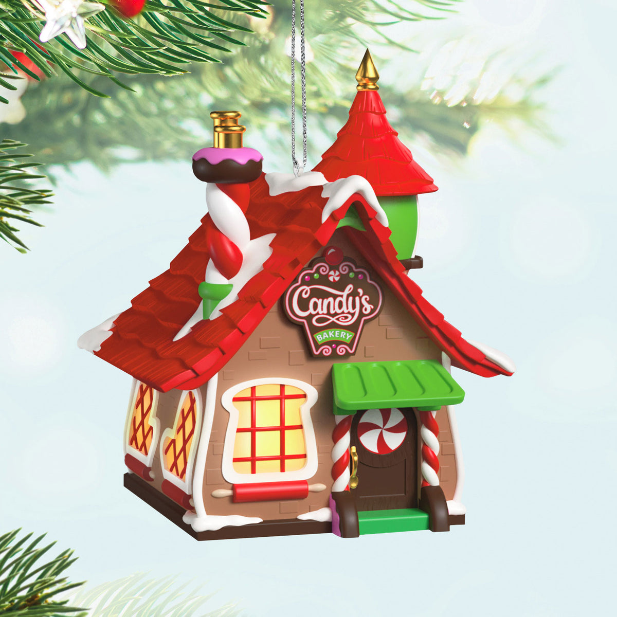 Hallmark Welcome to Elfville Candy's Bakery Ornaments, Set of 2