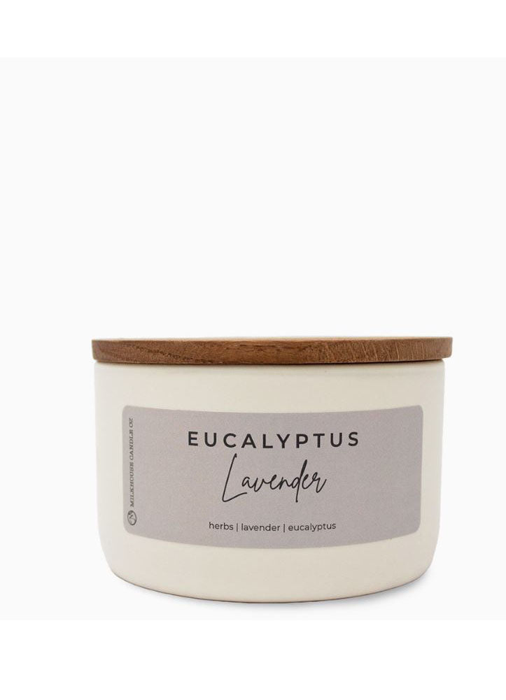 Eucalyptus & Lavender 10oz Candle by Milkhouse Candle Company
