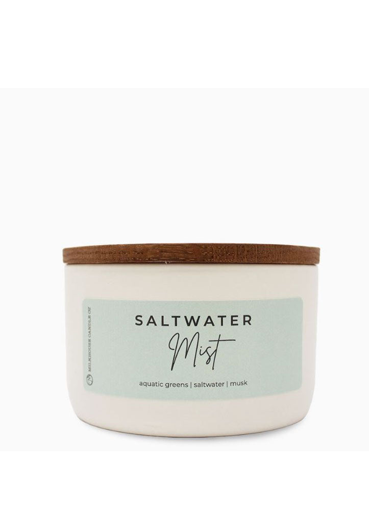 Saltwater Mist 10oz Candle by Milkhouse Candle Company