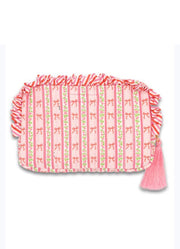 Blush Stripe Quilted Cosmo Bag by Simply Southern