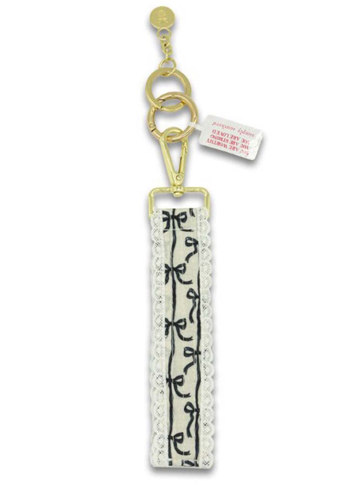 Black Bow Lace Keyfob by Simply Southern