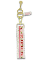 Cherry Stripe Lace Keyfob by Simply Southern