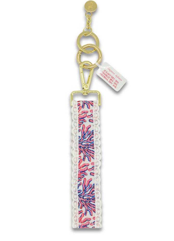 Coral Lace Keyfob by Simply Southern