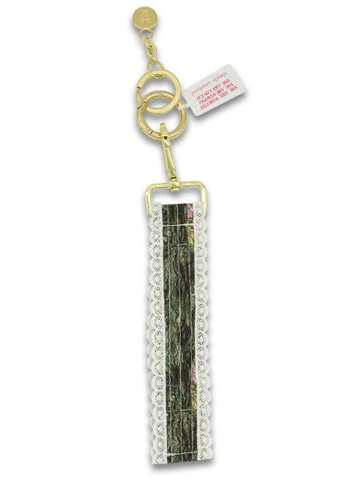 Pink Camo Lace Keyfob by Simply Southern