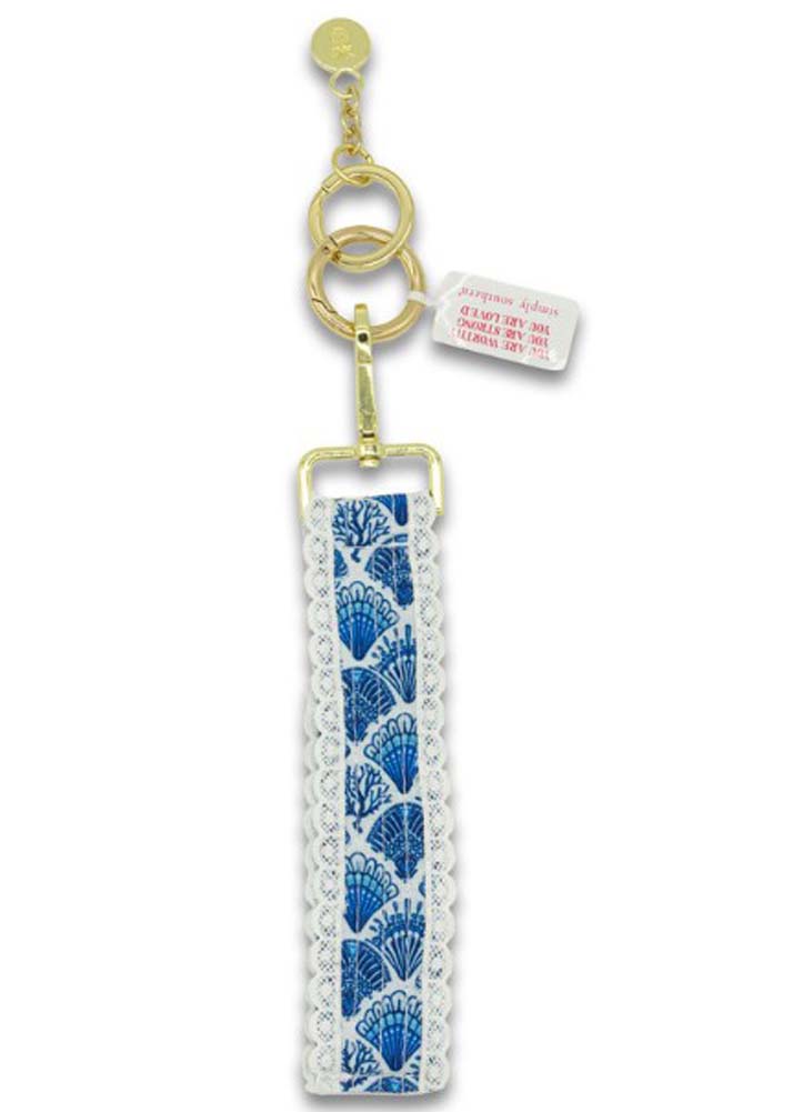 Scallop Shell Lace Keyfob by Simply Southern