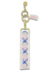 Bow Gingham Lace Keyfob by Simply Southern