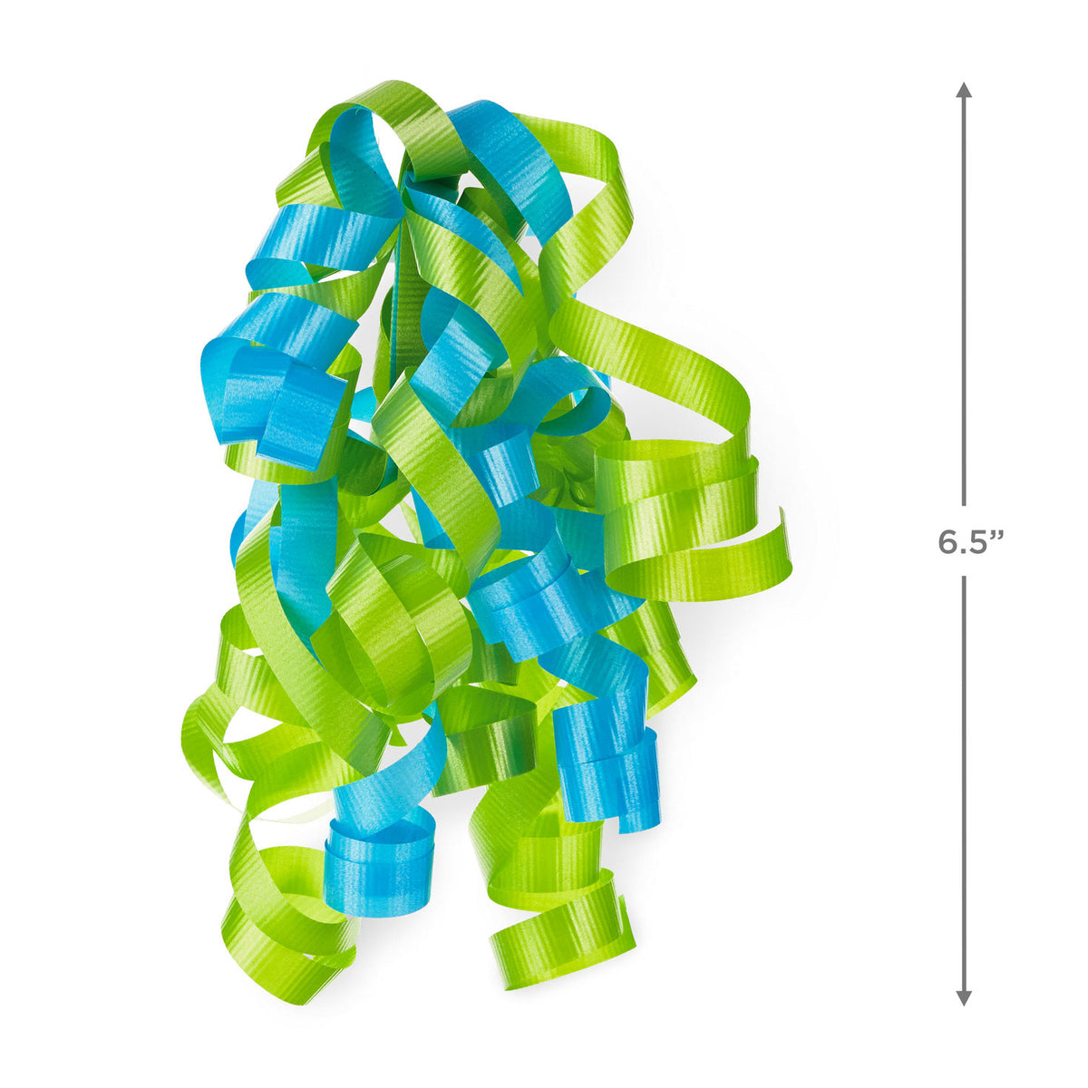 Hallmark 6.5'' Aqua and Light Green Curly Ribbon Gift Bow