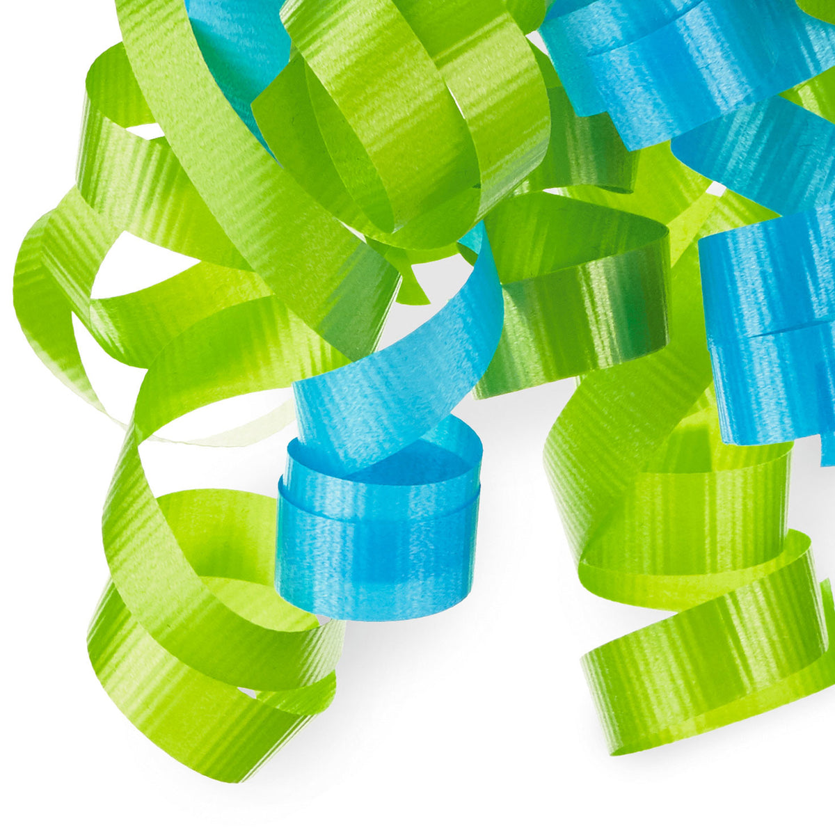 Hallmark 6.5'' Aqua and Light Green Curly Ribbon Gift Bow