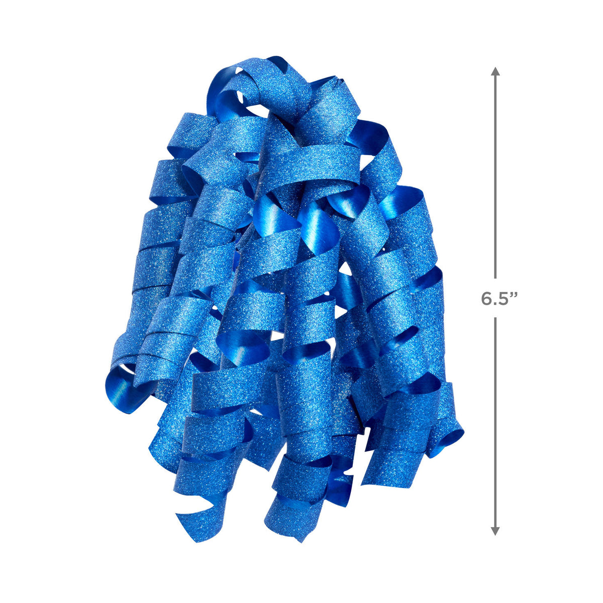 Hallmark 6.5'' Sparkling Blue Curly Ribbon Gift Bow