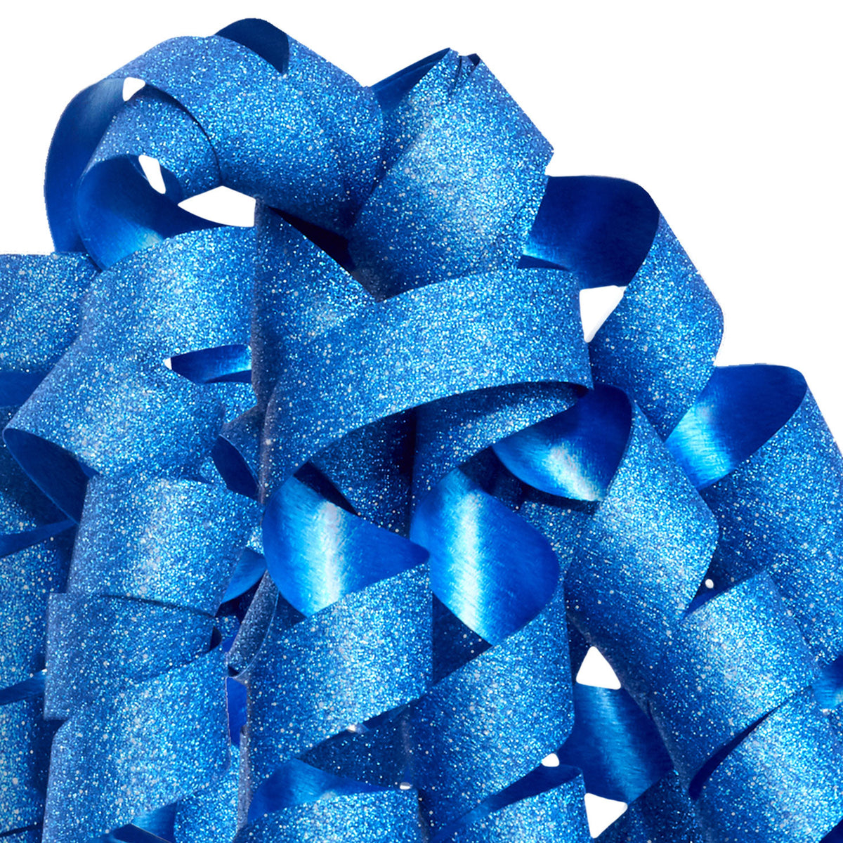 Hallmark 6.5'' Sparkling Blue Curly Ribbon Gift Bow