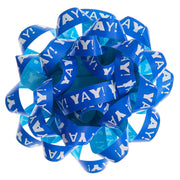 Hallmark 4.6'' Blue ''Yay!''/Aqua Recyclable Gift Bow