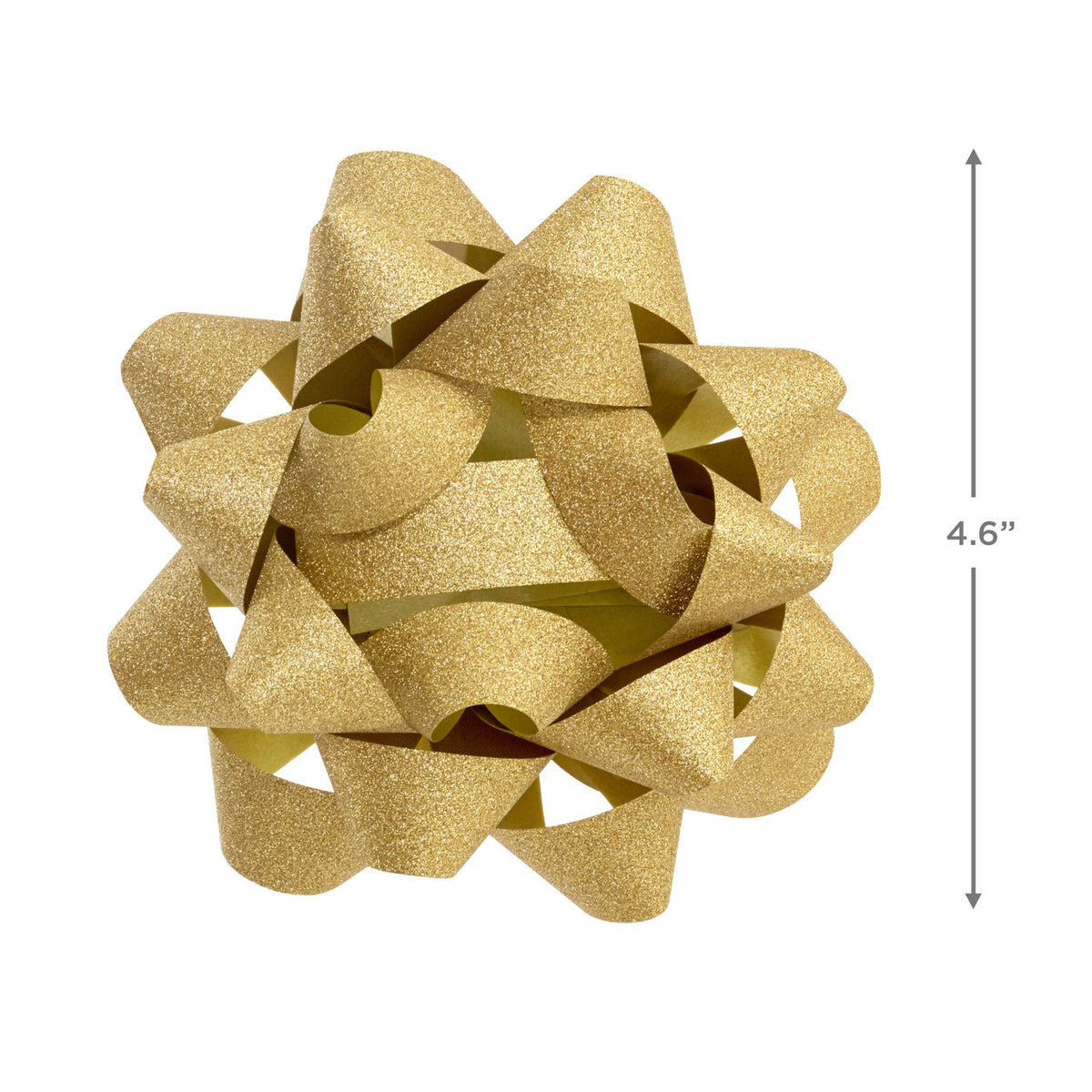 Hallmark 4.6'' Sparkling Gold Gift Bow