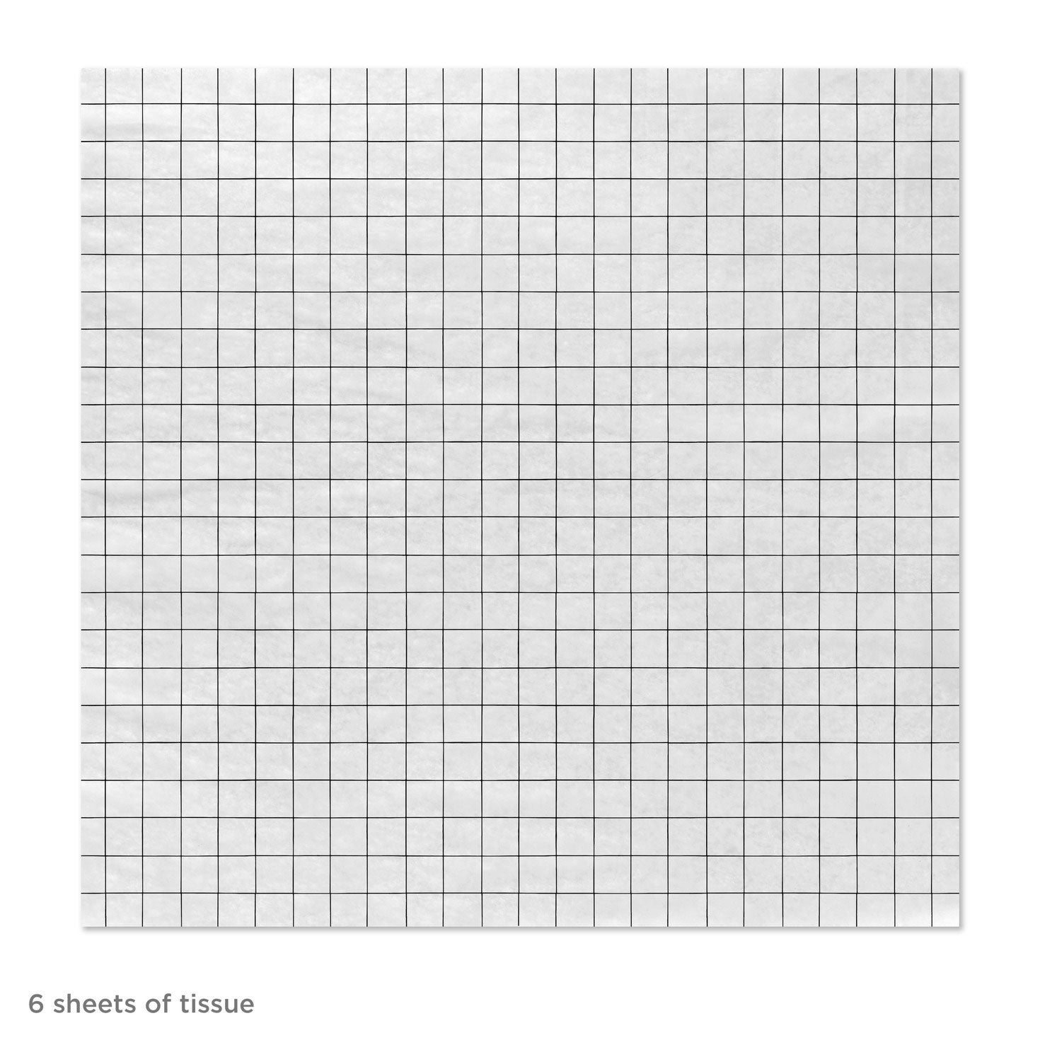 Hallmark Windowpane on White Tissue Paper, 6 Sheets