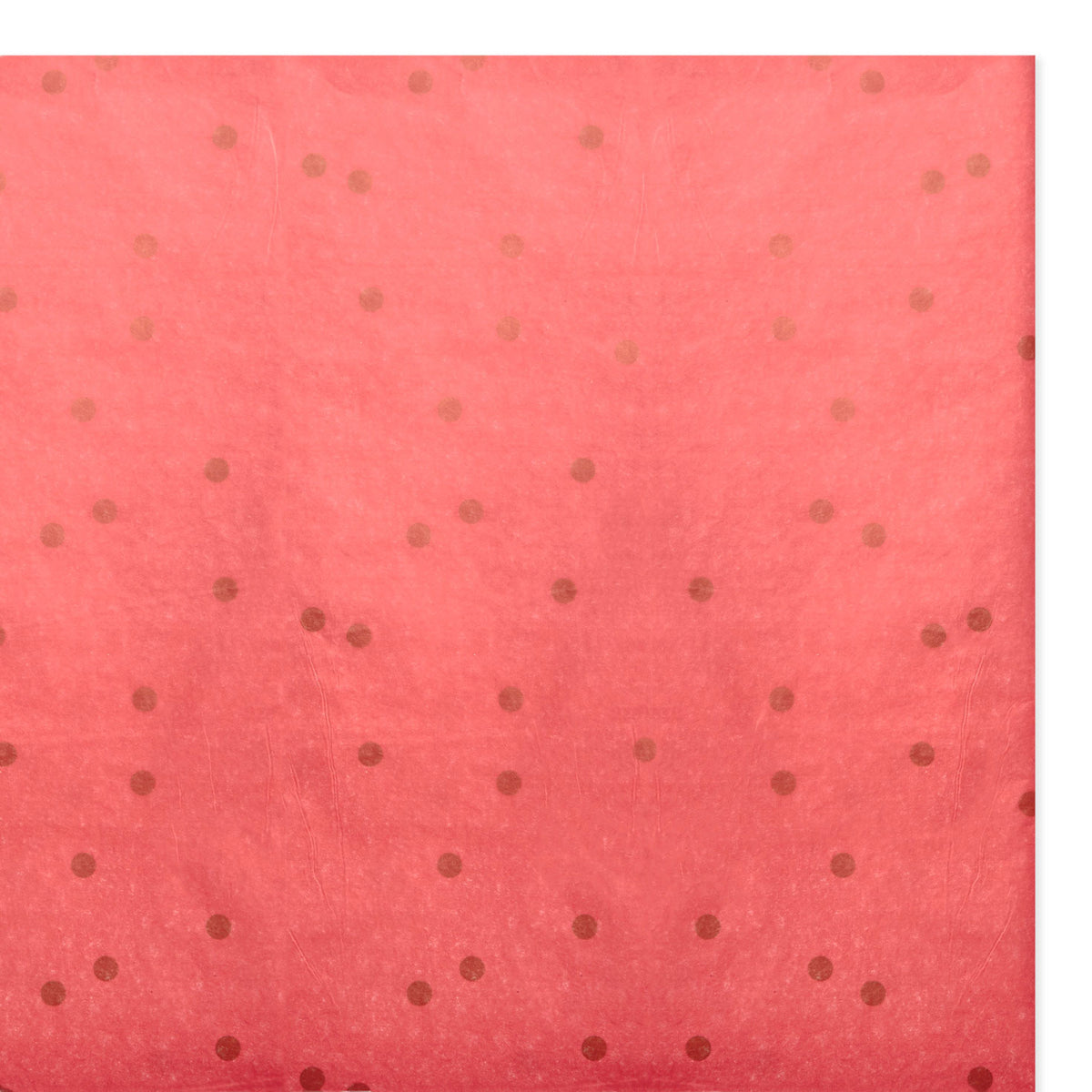 Hallmark Gold Dots on Coral Tissue Paper, 6 sheets