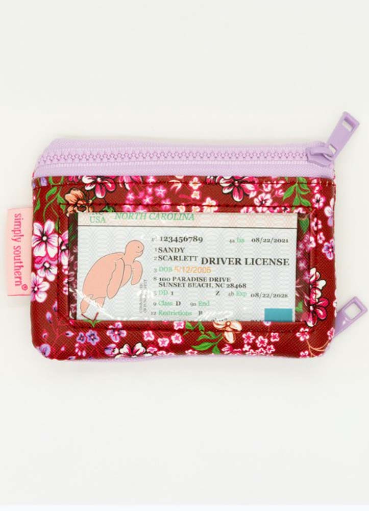 Red Floral ID Wallet by Simply Southern