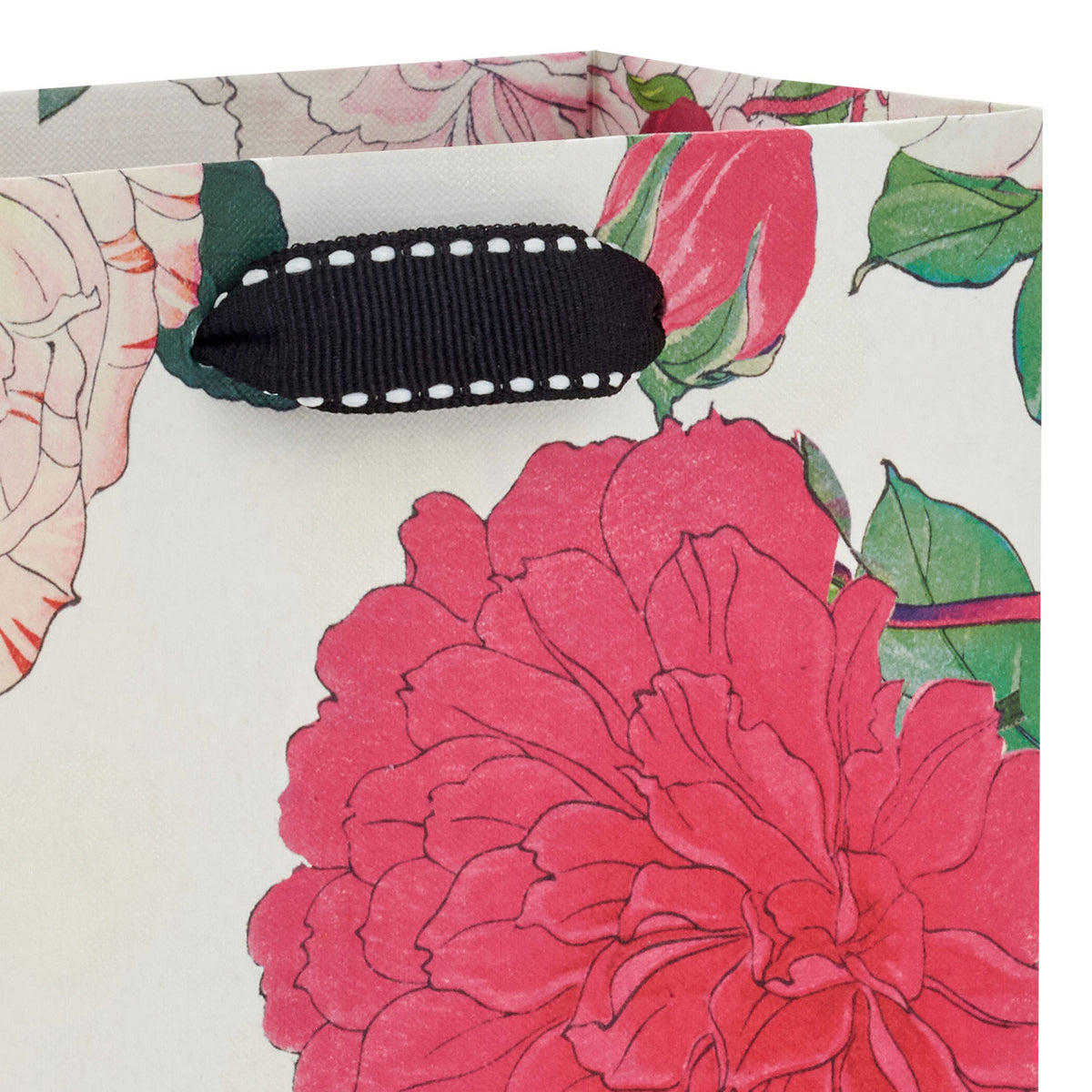 Hallmark 6.5" Illustrated Roses Small Gift Bag