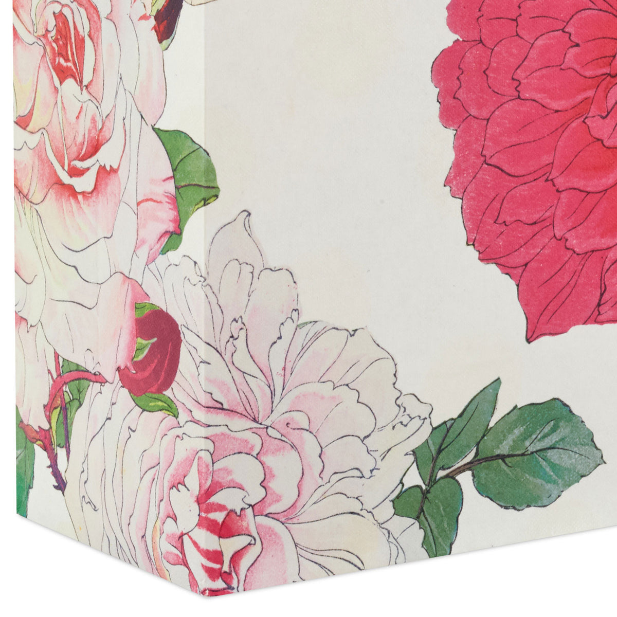 Hallmark 6.5" Illustrated Roses Small Gift Bag
