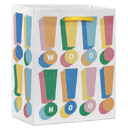 Hallmark 6.5'' Woo Hoo Colorful Exclamations Small Gift Bag
