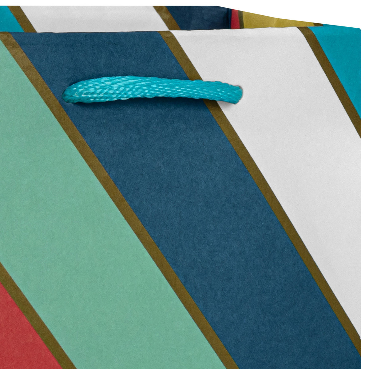 Hallmark 6.5'' Bold Diagonal Stripe Small Gift Bag
