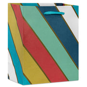 Hallmark 6.5'' Bold Diagonal Stripe Small Gift Bag