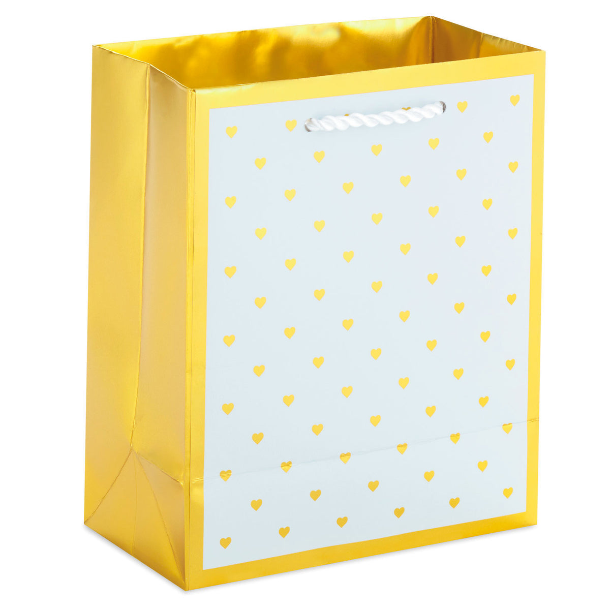 Hallmark 6.5" Mini Hearts on White Small Gift Bag