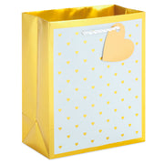 Hallmark 6.5" Mini Hearts on White Small Gift Bag