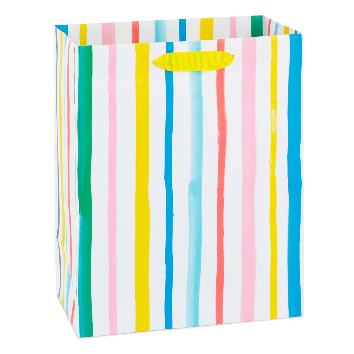 Hallmark 9.6" Pastel Rainbow Stripes Medium Gift Bag