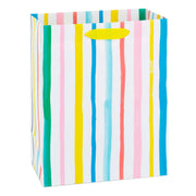 Hallmark 9.6" Pastel Rainbow Stripes Medium Gift Bag